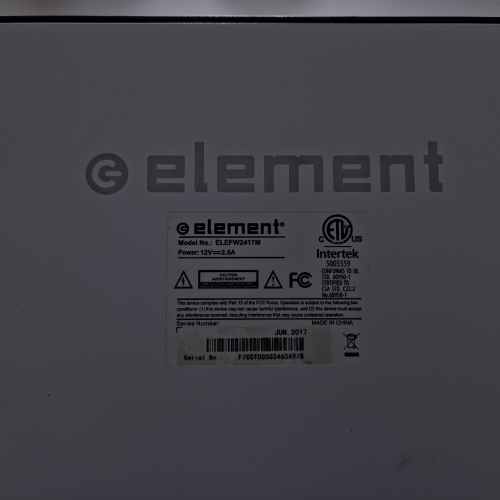 Element Monitor 24" (VGA/DVI) - Great Condition! - Picture 3 of 5